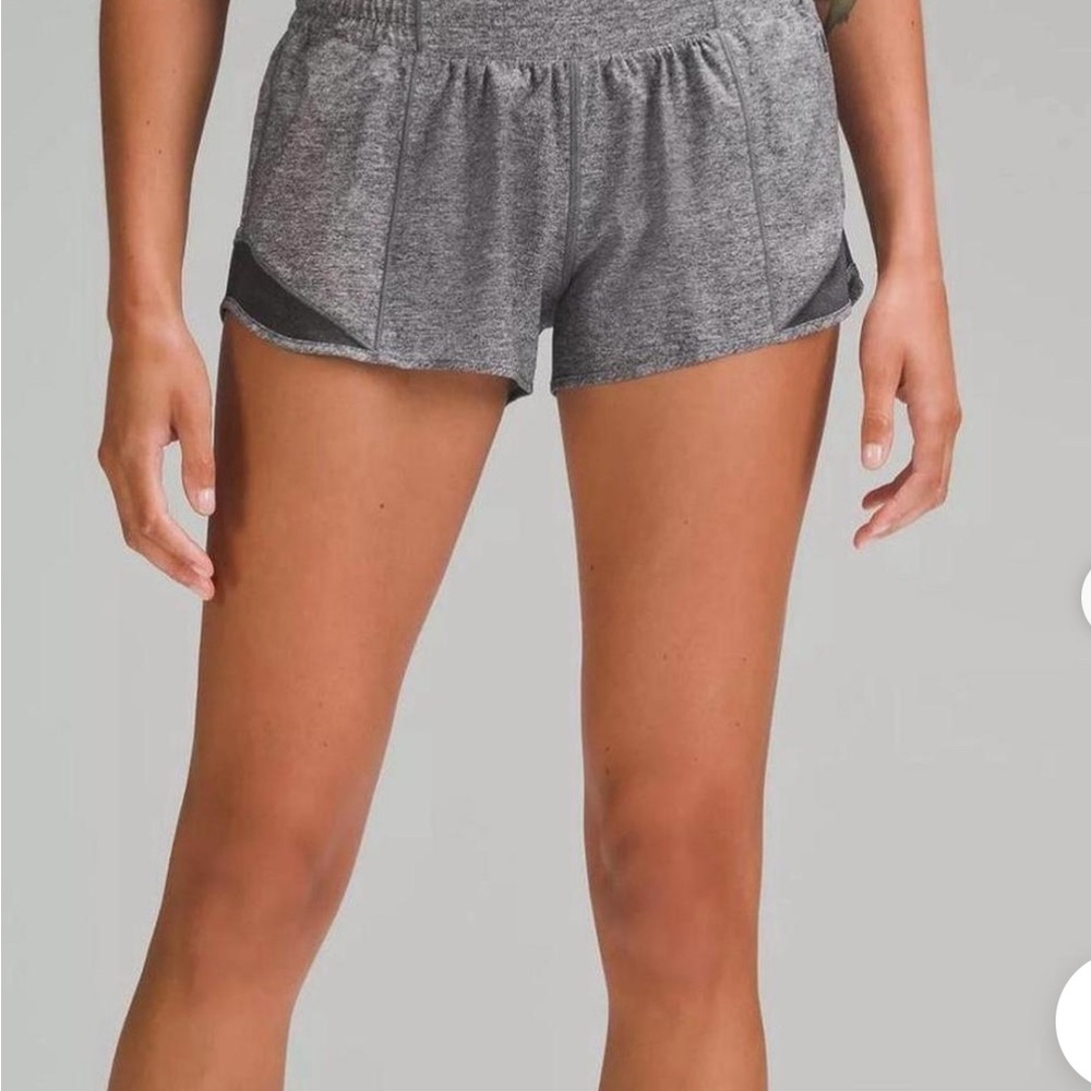 Lululemon Grey/Black Athletic Shorts Tall